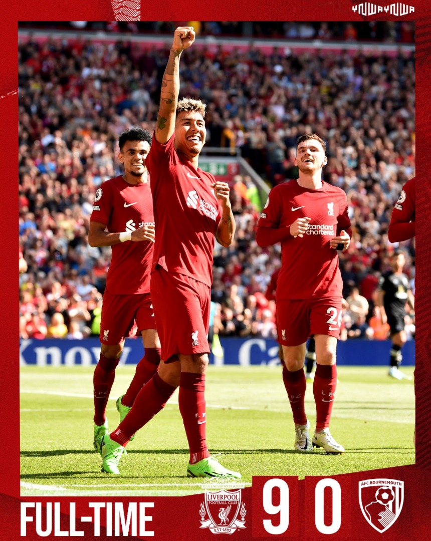 record-breaking afternoon for Liverpool